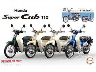Fujimi maquette moto 141886 Honda Super Cub 110 (Tasmania bonnie blue) 1/12
