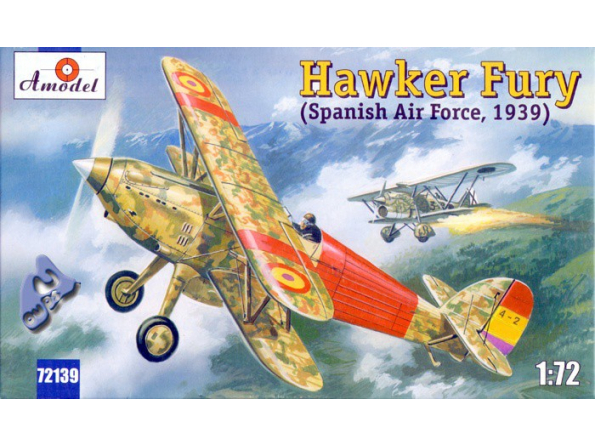 AMODEL maquette avion 72139 HAWKER FURY 1/72