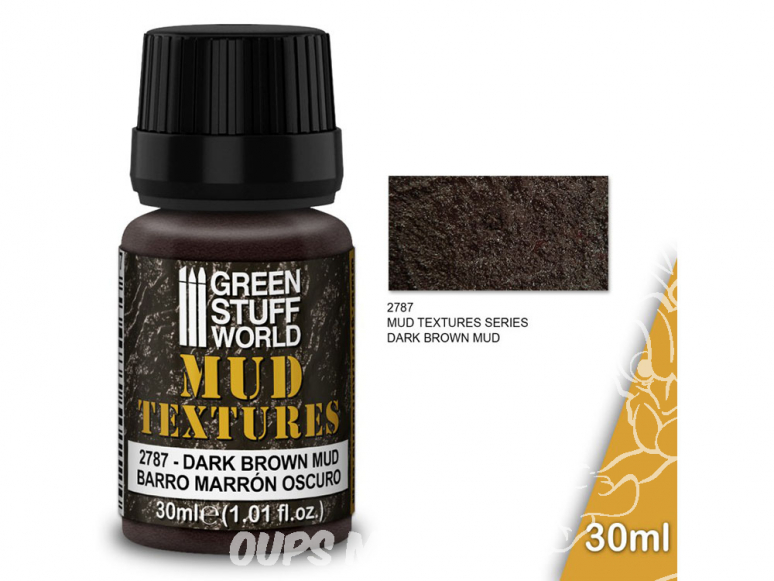 Green Stuff 501475 Textures de boue BOUE BRUN FONCÉ 30ml