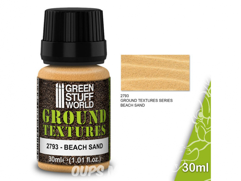 Green Stuff 501536 Textures de sable SABLE DE PLAGE 30ml