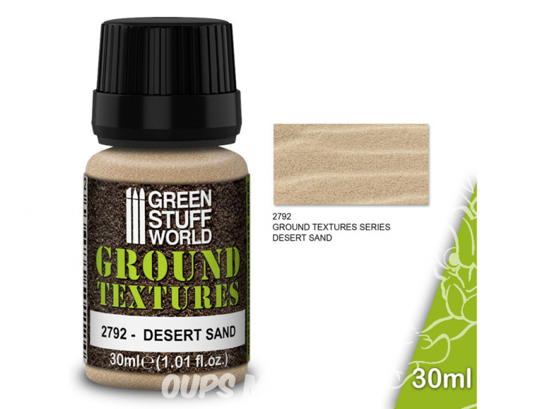 Green Stuff 501529 Textures de sable SABLE DU DÉSERT 30ml