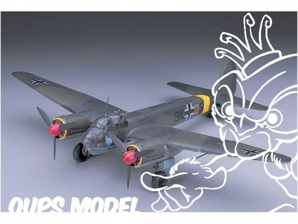 Hasegawa maquette avion 00555 E25 Junkers Ju88A-4 1/72