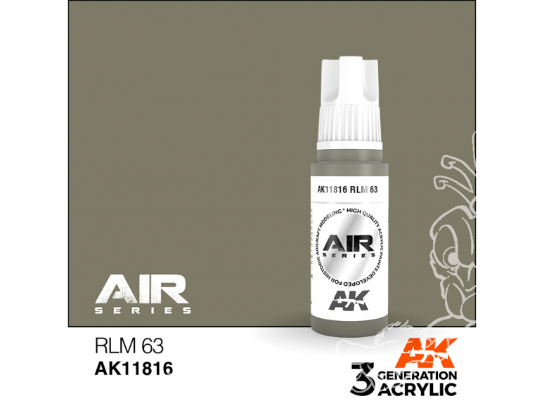 Ak interactive peinture acrylique 3G AK11816 RLM63 17ml AIR