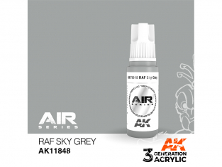 Ak interactive peinture acrylique 3G AK11848 RAF Sky grey - Gris ciel 17ml AIR