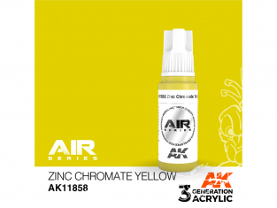 Ak interactive peinture acrylique 3G AK11858 Zinc chromate yellow - Jaune chromate de zinc 17ml AIR