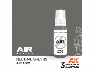 Ak interactive peinture acrylique 3G AK11862 Gris neutre 43 17ml AIR
