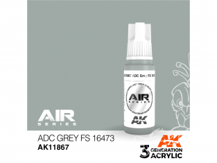 Ak interactive peinture acrylique 3G AK11867 ADC Grey FS16473 - Gris ADC 17ml AIR