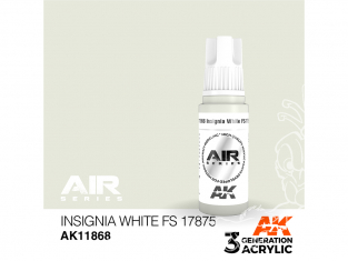 Ak interactive peinture acrylique 3G AK11868 Insignia White FS17875 - Blanc insigne 17ml AIR