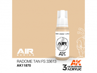 Ak interactive peinture acrylique 3G AK11870 Radome Tan FS33613 17ml AIR