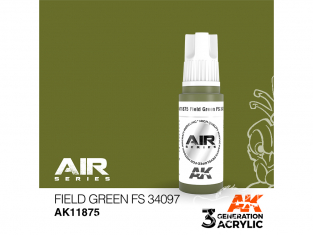 Ak interactive peinture acrylique 3G AK11875 Field Green FS34097 17ml AIR