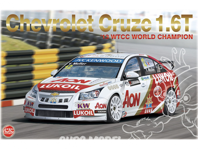 NuNu maquette voiture de Piste PN24022 Chevrolet Cruze 1.6T 13 WTCC WORLD CHAMPION 1/24