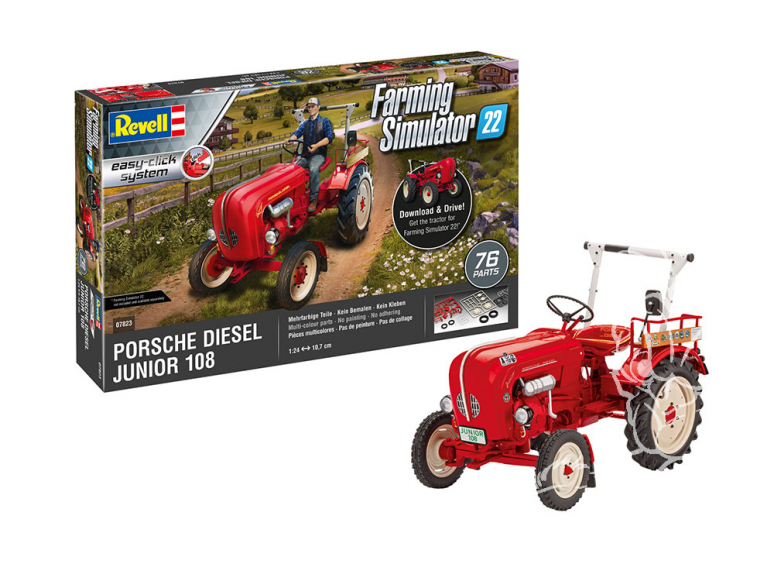 Revell maquette voiture 07823 Porsche Junior 108 Farming Simulator Edition 1/24