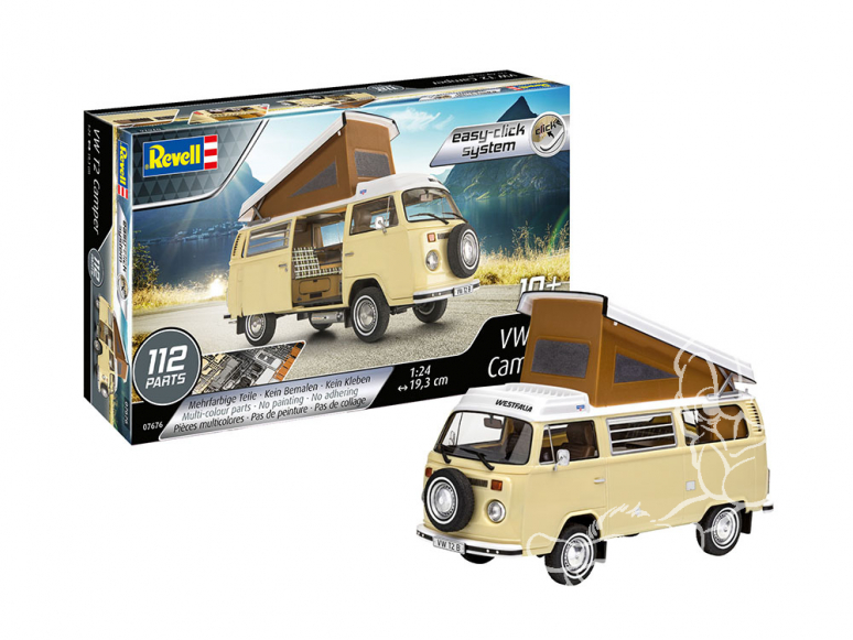 Revell maquette voiture 07676 VW T2 Camper Easy clic 1/24