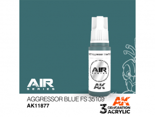 Ak interactive peinture acrylique 3G AK11877 Aggressor blue FS35109 17ml AIR