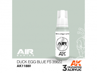 Ak interactive peinture acrylique 3G AK11880 Duck egg blue FS35622 - Bleu oeuf de canard 17ml AIR