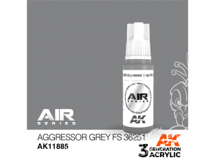 Ak interactive peinture acrylique 3G AK11885 Aggressor Grey FS36251 - Gris 17ml AIR
