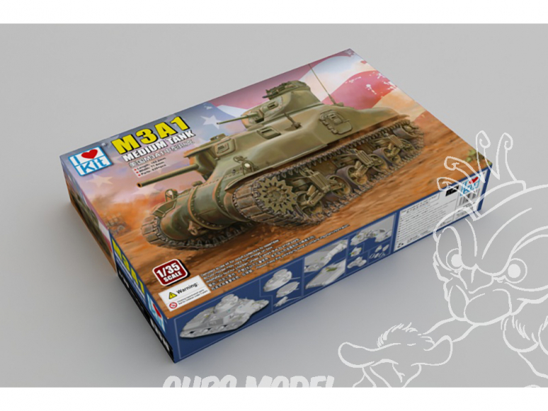 I Love Kit maquette militaire 63516 Char moyen américain M3A1 1/35