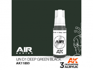 Ak interactive peinture acrylique 3G AK11893 IJN D1 Vert noir profond 17ml AIR