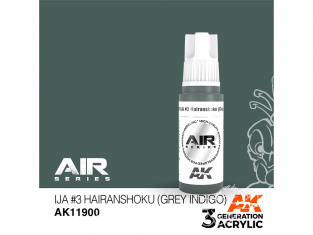 Ak interactive peinture acrylique 3G AK11900 IJA 3 Hairanshoku (Gris indigo) 17ml AIR