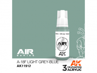 Ak interactive peinture acrylique 3G AK11912 A-18F Gris-bleu clair 17ml AIR