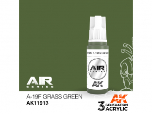 Ak interactive peinture acrylique 3G AK11913 A-19F Vert herbe 17ml AIR