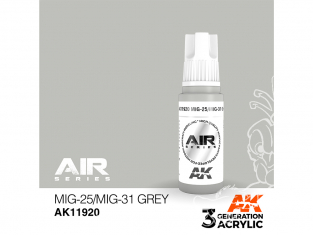 Ak interactive peinture acrylique 3G AK11920 Gris MiG-25 / MiG-31 17ml AIR