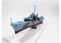 Mirage maquette bateau 840091 MODEL SET ORP BŁYSKAWICA wz. 44 Inclus peintures principale colle et pinceau 1/400