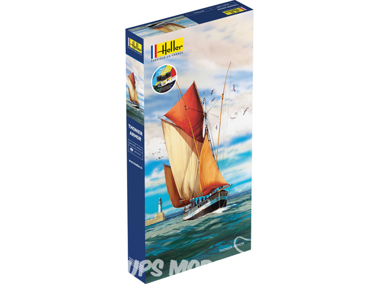 heller maquette bateau 56609 thonier armor Inclus peintures principale colle et pinceau 1/125