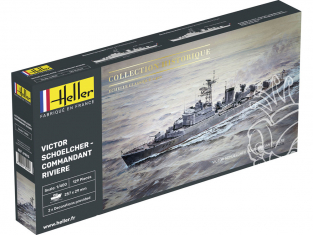 Heller maquette bateau 81015 avisos-escorteur VICTOR SCHOELCHER COMMANDANT RIVIERE 1/400