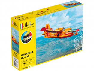 Heller maquette avion 56370 Starter Kit Canadair CL-415 inclus peintures principale colle et pinceau 1/72