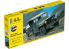 Heller maquette militaire 57105 STARTER KIT Jeep avec remorque inclus peintures principale colle et pinceau 1/35