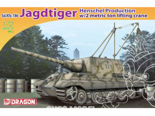 Dragon maquette militaire 7345 Sd.Kfz.186 Production Jagdtiger Henschel avec grue de levage de 2 tonnes 1/72