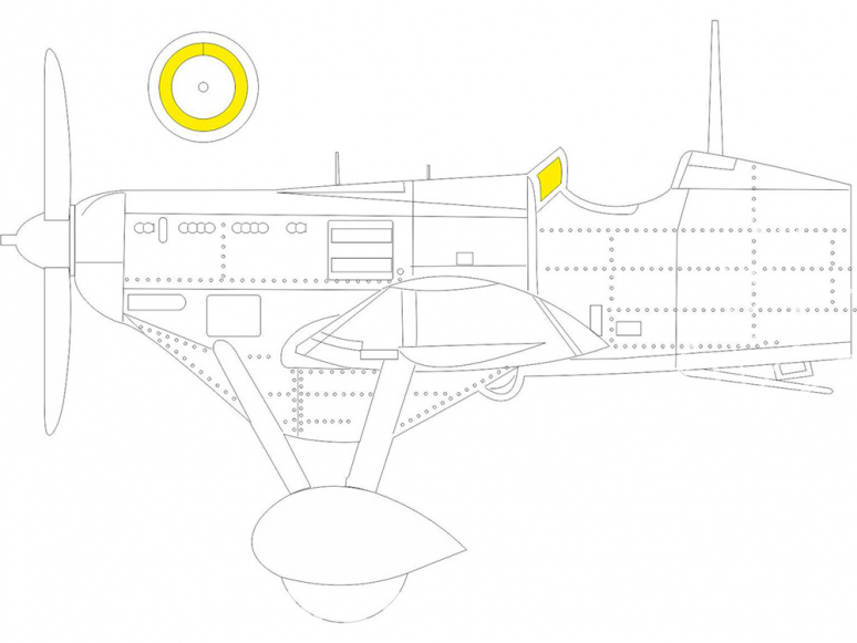 Eduard Express Mask JX281 Dewoitine D.510 Dora Wings 1/32