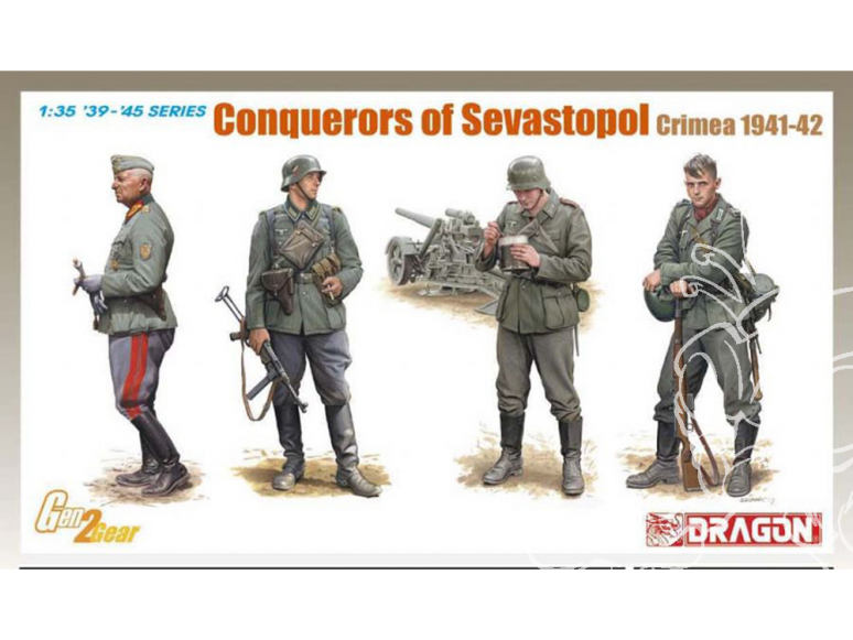 DRAGON maquette militaire 6702 Soldats Allemands Sebastopol 1941-42 1/35