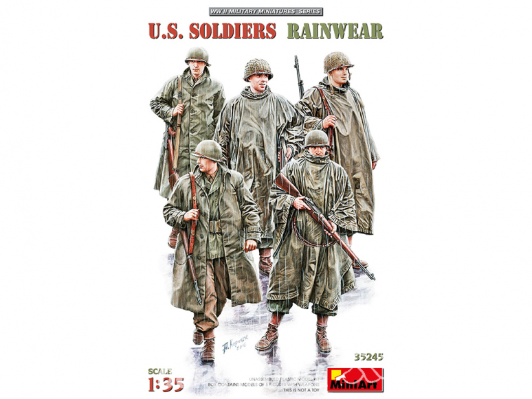 Mini Art maquette militaire 35245 SOLDATS AMÉRICAINS EN VÊTEMENTS DE PLUIE 1/35