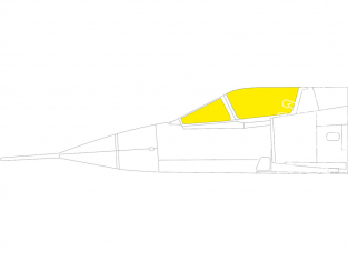 Eduard Express Mask CX609 Mirage III CJ Modelsvit 1/72