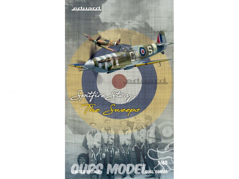 EDUARD maquette avion 11153 Spitfire Story - The Sweeps - Spitfire Mk.Vb Edition Limitée Dual Combo 1/48