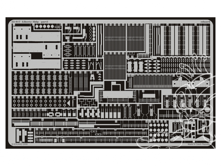 Eduard photodecoupe bateau 53017 Liberty Ship Trumpeter 1/350