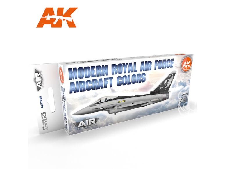 Ak interactive peinture acrylique 3G Set AK11755 Modern Royal Air Force Aircraft Colors