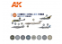 Ak interactive peinture acrylique 3G Set AK11755 Modern Royal Air Force Aircraft Colors