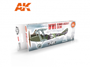 Ak interactive peinture acrylique 3G Set AK11710 Couleurs des avions allemands de la Première Guerre mondiale