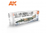 Ak interactive peinture acrylique 3G Set AK11747 Couleurs des avions de l&#039;US Air Force et de l&#039;ANG