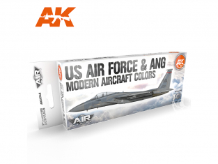 Ak interactive peinture acrylique 3G Set AK11746 Couleurs des avions modernes de l'US Air Force et de l'ANG
