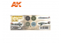 Ak interactive peinture acrylique 3G Set AK11715 Couleurs des avions de la Luftwaffe avant la Seconde Guerre mondiale