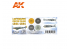 Ak interactive peinture acrylique 3G Set AK11720 Couleurs des chasseurs de la Luftwaffe 1941-1944