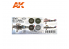 Ak interactive peinture acrylique 3G Set AK11711 RFC et RNAS de la Première Guerre mondiale Couleurs des avions britanniques