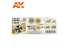 Ak interactive peinture acrylique 3G Set AK11712 Linge clair dopé