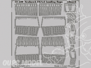 Eduard photodecoupe avion 72530 Landing Flaps Seahawk FGA.6 1/72