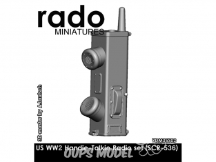 Rado miniatures accessoire RDM35S02 US WWII Handie-Talkie Radio Set (SCR-536) 1/35