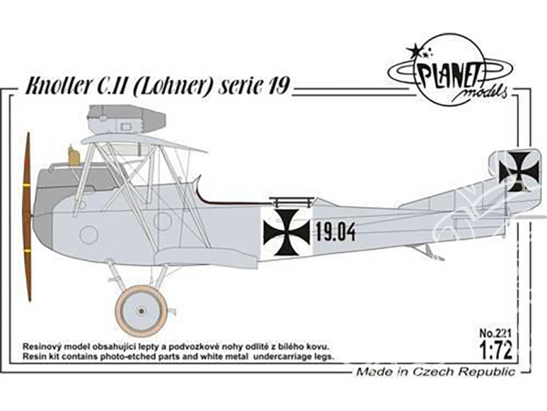 Planet Model PLT221 Knoller C.II (Lohner) serie 19 full resine kit 1/72